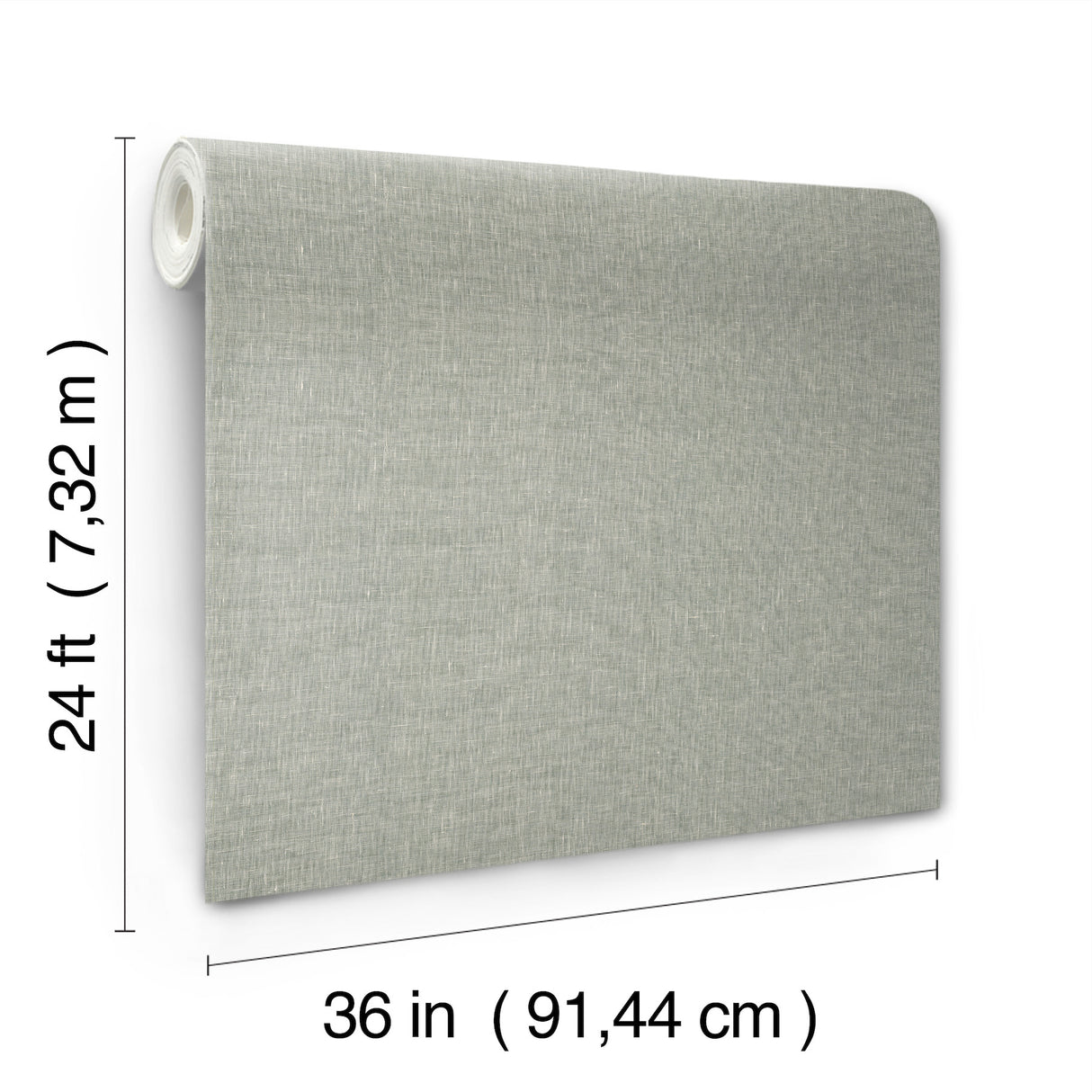 Sheer Linen Sparkling Ash by Ronald Redding Linen Wallpaper – York Designer Series GRL88130