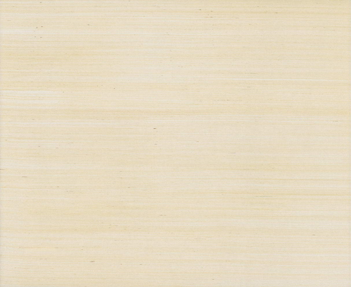 Ronald Redding Maguey Sisal Ivory grasscloth wallpaper swatch showing natural horizontal striations