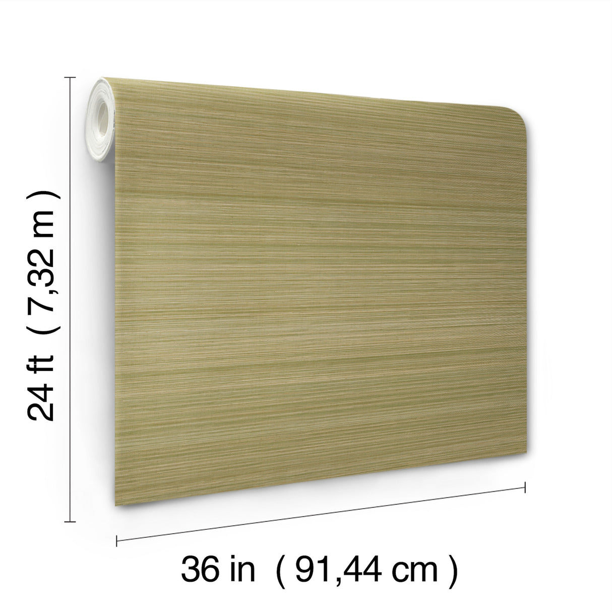 Smooth Abaca Moss by Ronald Redding Grasscloth Wallpaper – York Designer Series GRL88366