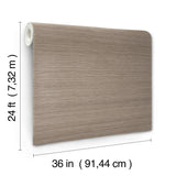 Smooth Abaca Stone by Ronald Redding Grasscloth Wallpaper – York Designer Series GRL88367