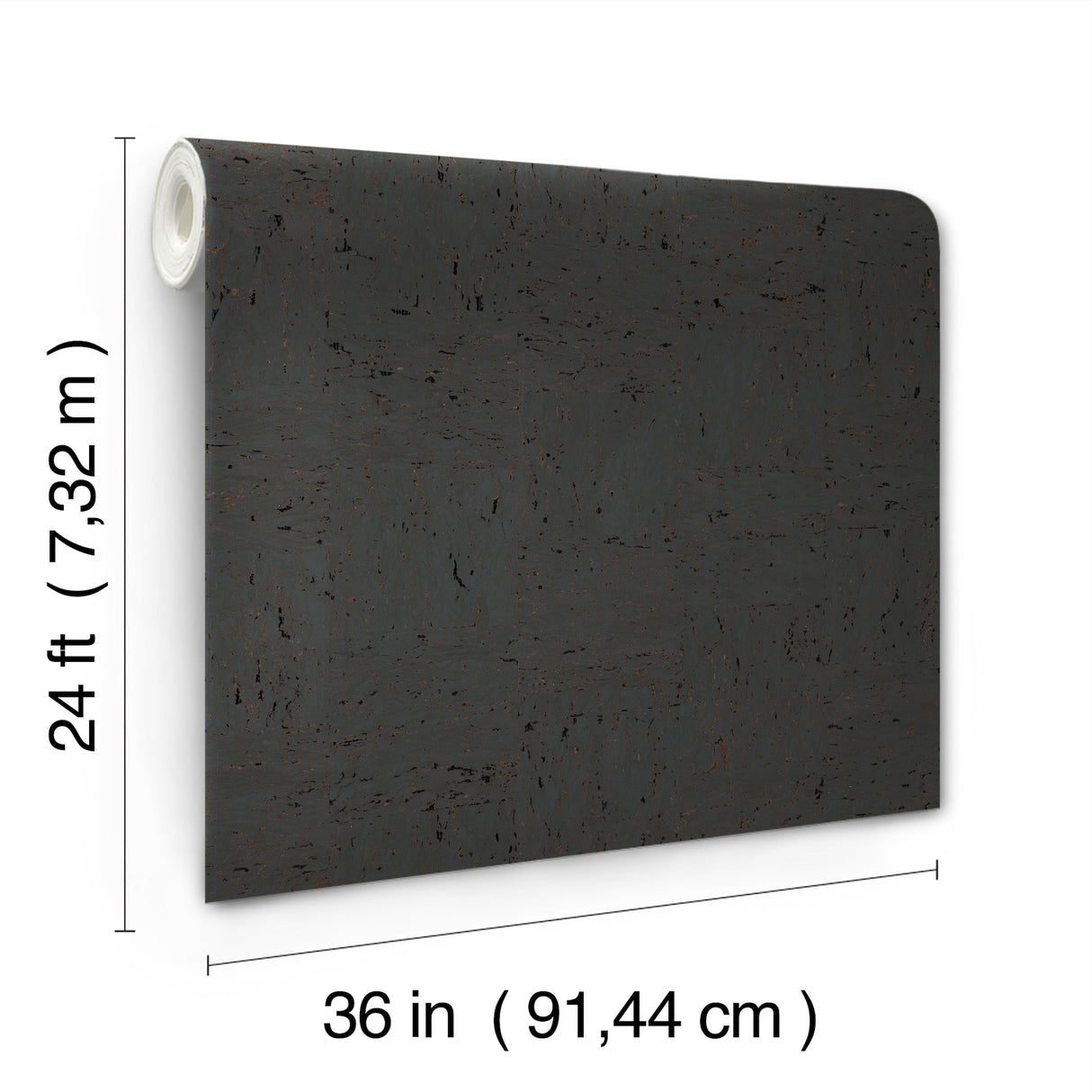 Caldera Cork Dark Grey by Ronald Redding Cork Wallpaper – York Designer Series GRL88368