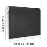 Caldera Cork Dark Grey by Ronald Redding Cork Wallpaper – York Designer Series GRL88368