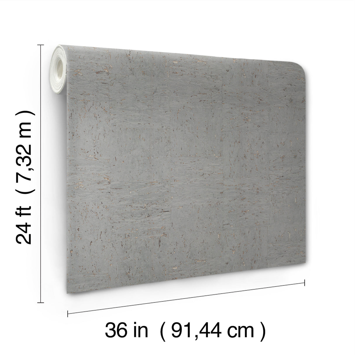 Caldera Cork Steel by Ronald Redding Cork Wallpaper – York Designer Series GRL88369
