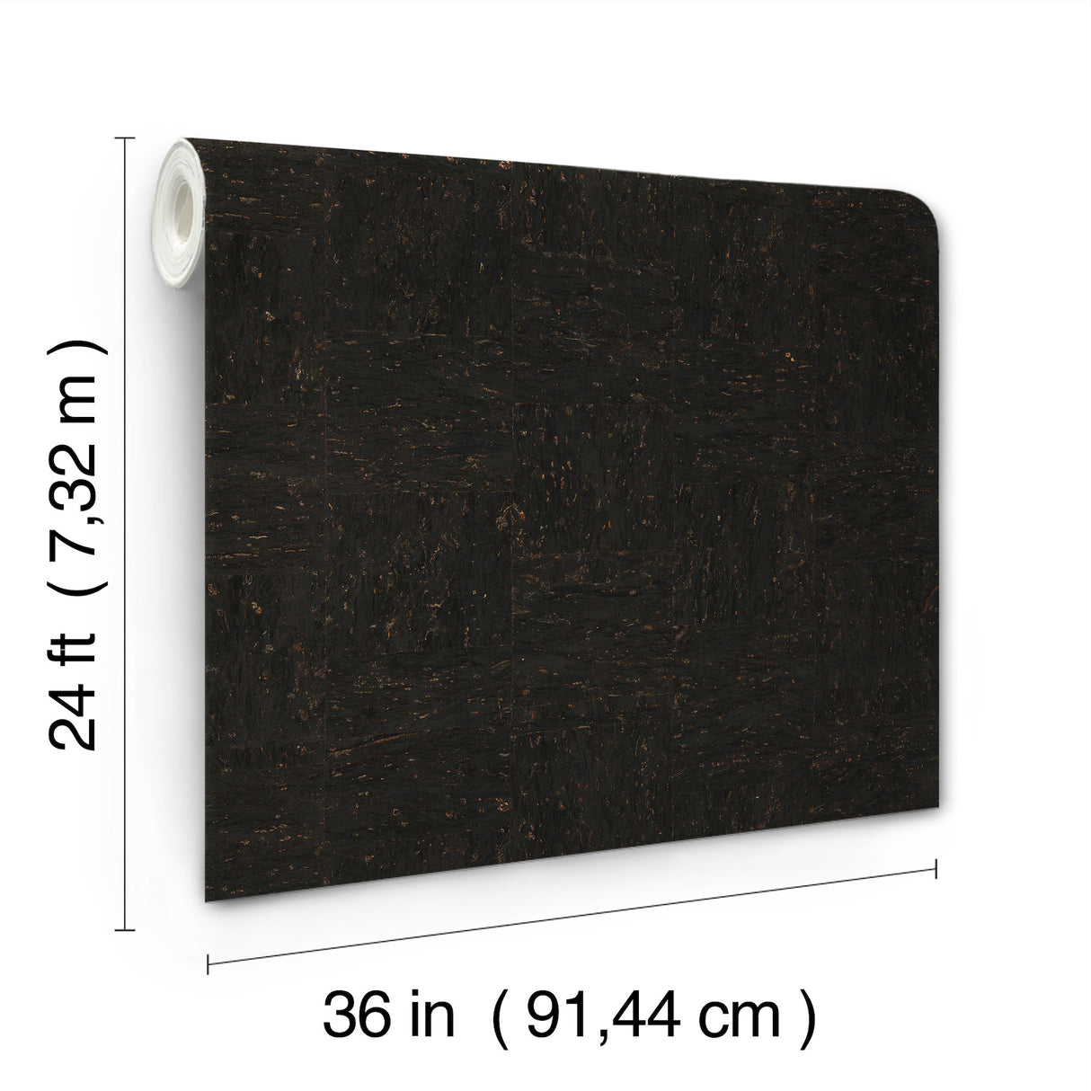 Caldera Cork Black by Ronald Redding Cork Wallpaper – York Designer Series GRL88370
