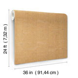 Caldera Cork Antique Gold by Ronald Redding Cork Wallpaper – York Designer Series GRL88374