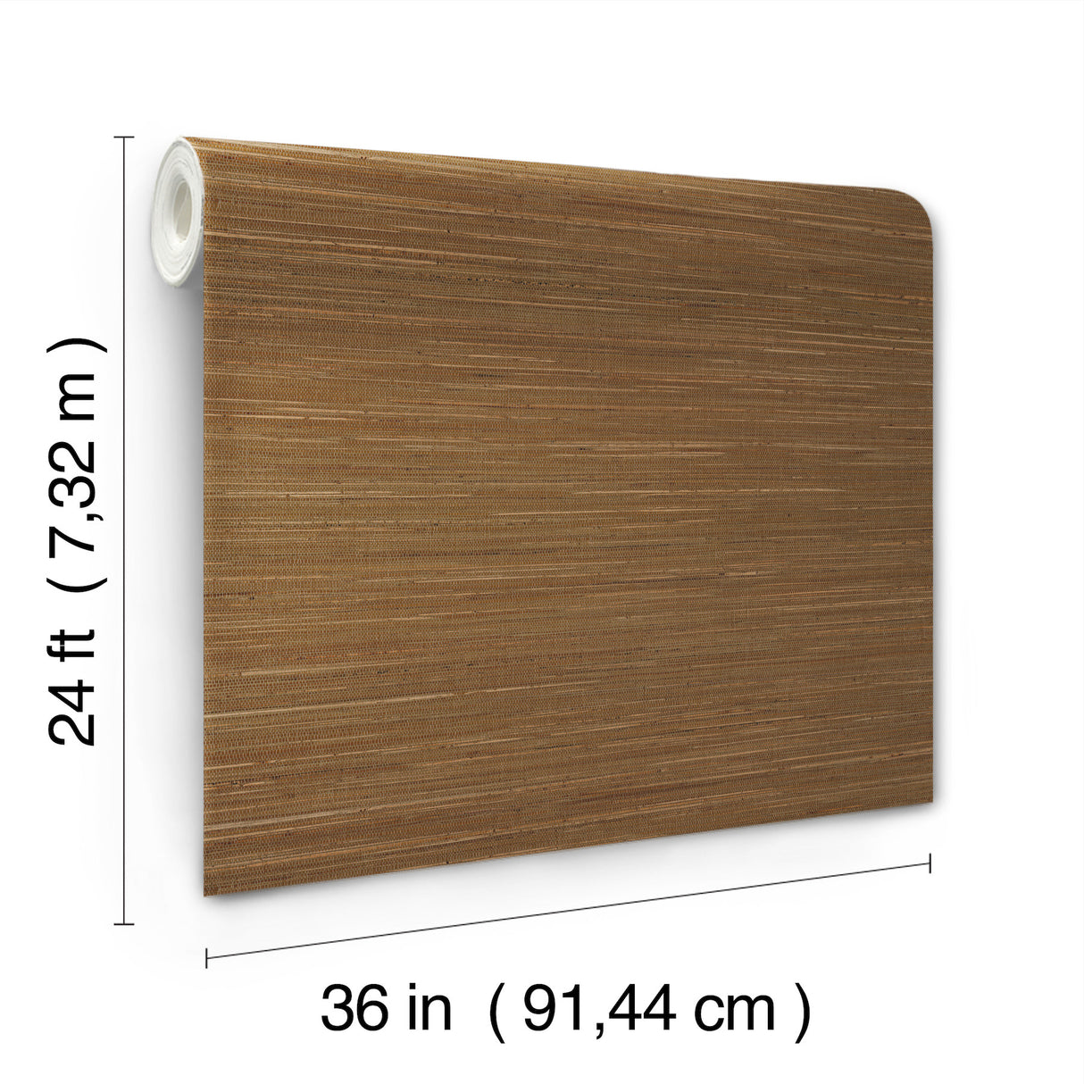 Multicolored Hemp Brown by Ronald Redding Grasscloth Wallpaper – York Designer Series GRL88376
