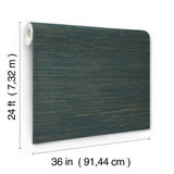 Multicolored Hemp Blue by Ronald Redding Hemp Grasscloth Wallpaper – York Designer Series GRL88378