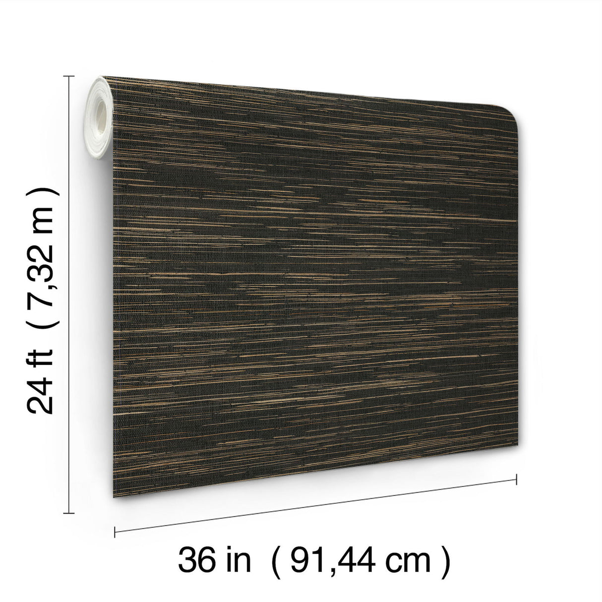 Multicolored Hemp Gunmetal by Ronald Redding Grasscloth Wallpaper – York Designer Series GRL88379