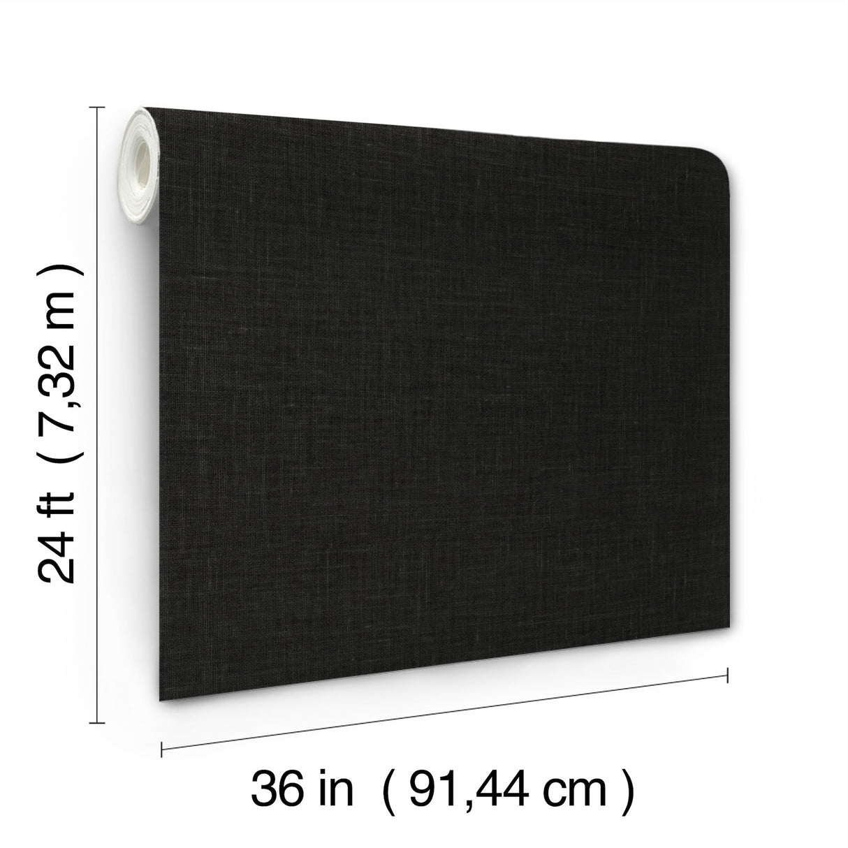 Jute Weave Black by Ronald Redding Grasscloth Wallpaper – York Designer Series GRL88385