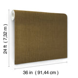 Jute Weave Mustard by Ronald Redding Grasscloth Wallpaper – York Designer Series GRL88386