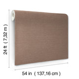 Linen Levels Russet by Ronald Redding Wallpaper – York Designer Series GRL88389