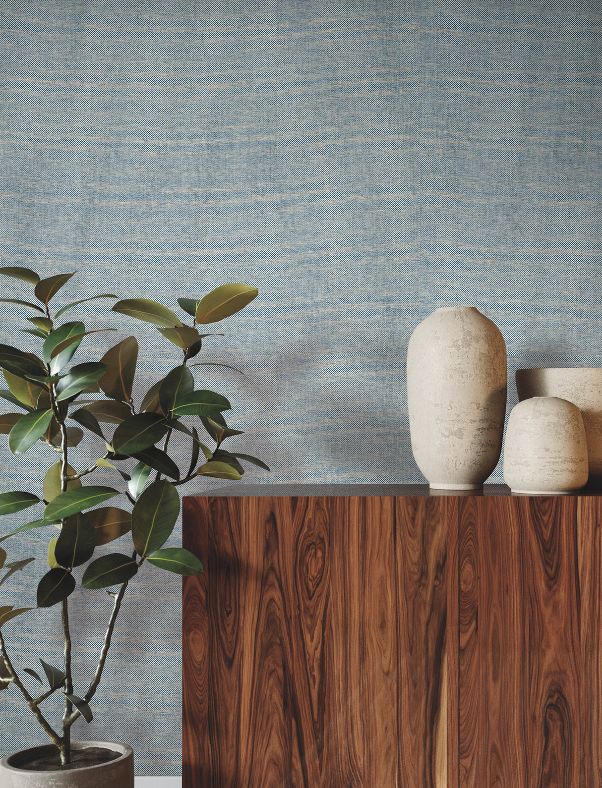 Check Paperweave Autumn Sky by Ronald Redding Paper Weave Grasscloth Wallpaper – York Designer Series GRL88396