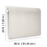 Airy Paperweave Silver Gray by Ronald Redding Paper Weave Wallpaper – York Designer Series GRL88399-Sample