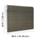 Tailored Abaca Walnut by Ronald Redding Abaca Grasscloth Wallpaper – York Designer Series GRL88407