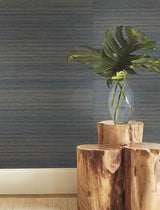 Tailored Abaca Ombre Blue by Ronald Redding Grasscloth Wallpaper – York Designer Series GRL88408