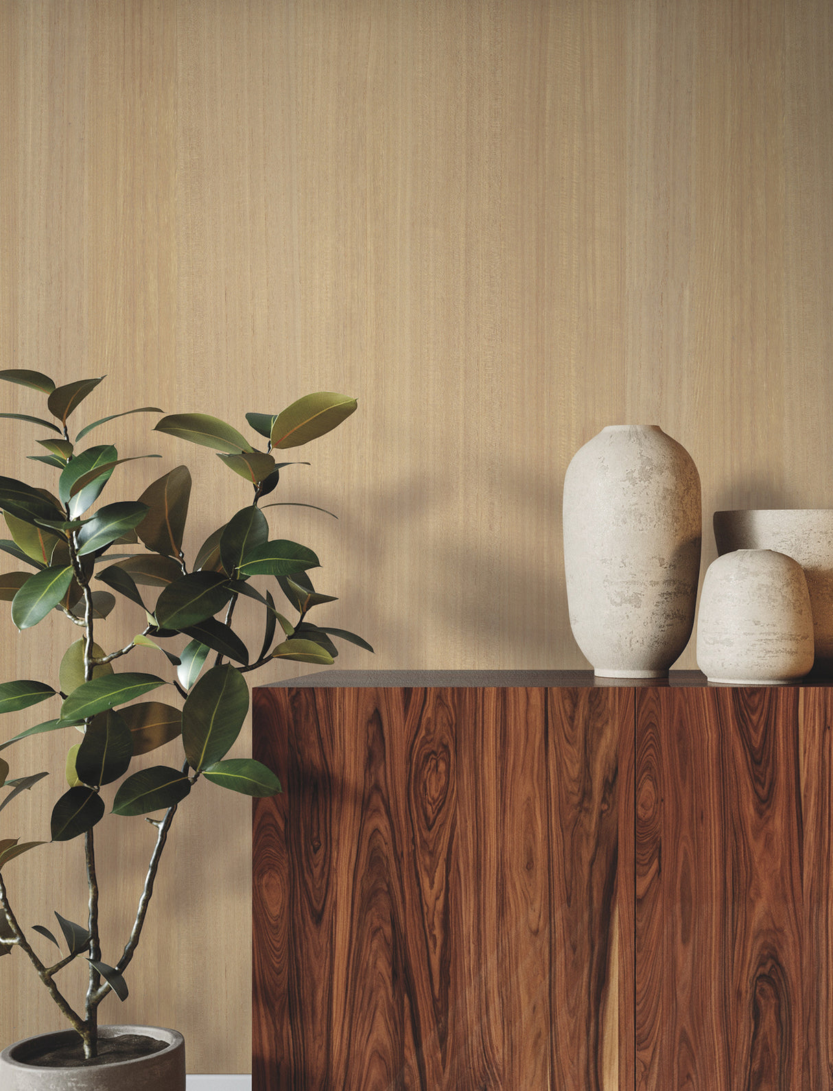 Wood Veneer Honey by Ronald Redding Wood Veneer Wallpaper – York Designer Series GRL88415