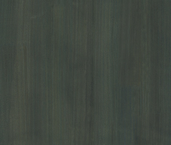 Ronald Redding Wood Veneer Verdigris wallpaper in deep teal green with vertical grain texture, 36 in x 24 ft roll.