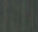 Ronald Redding Wood Veneer Verdigris wallpaper in deep teal green with vertical grain texture, 36 in x 24 ft roll.