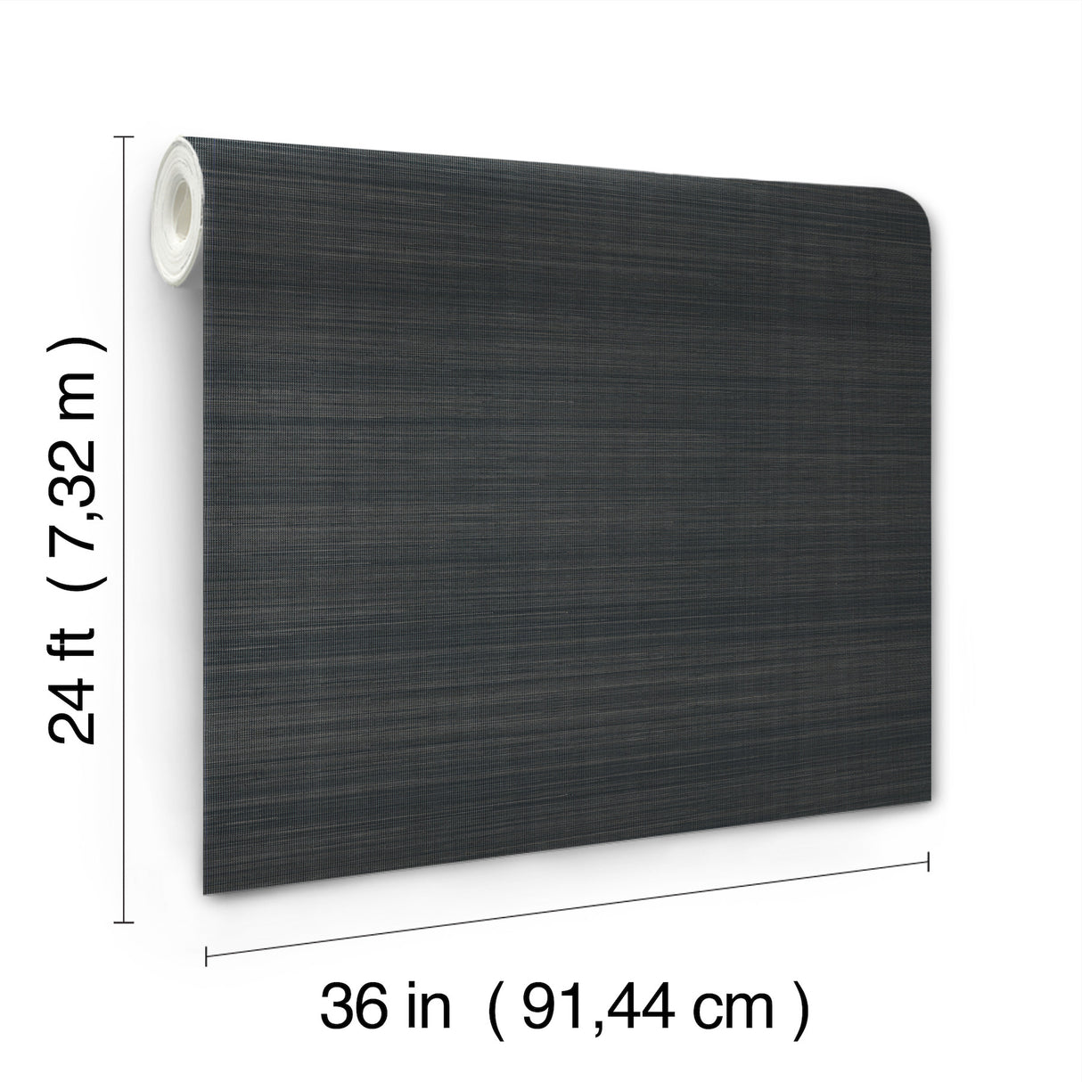 Sleek Abaca Peppercorn by Ronald Redding Grasscloth Wallpaper – York Designer Series GRL88464