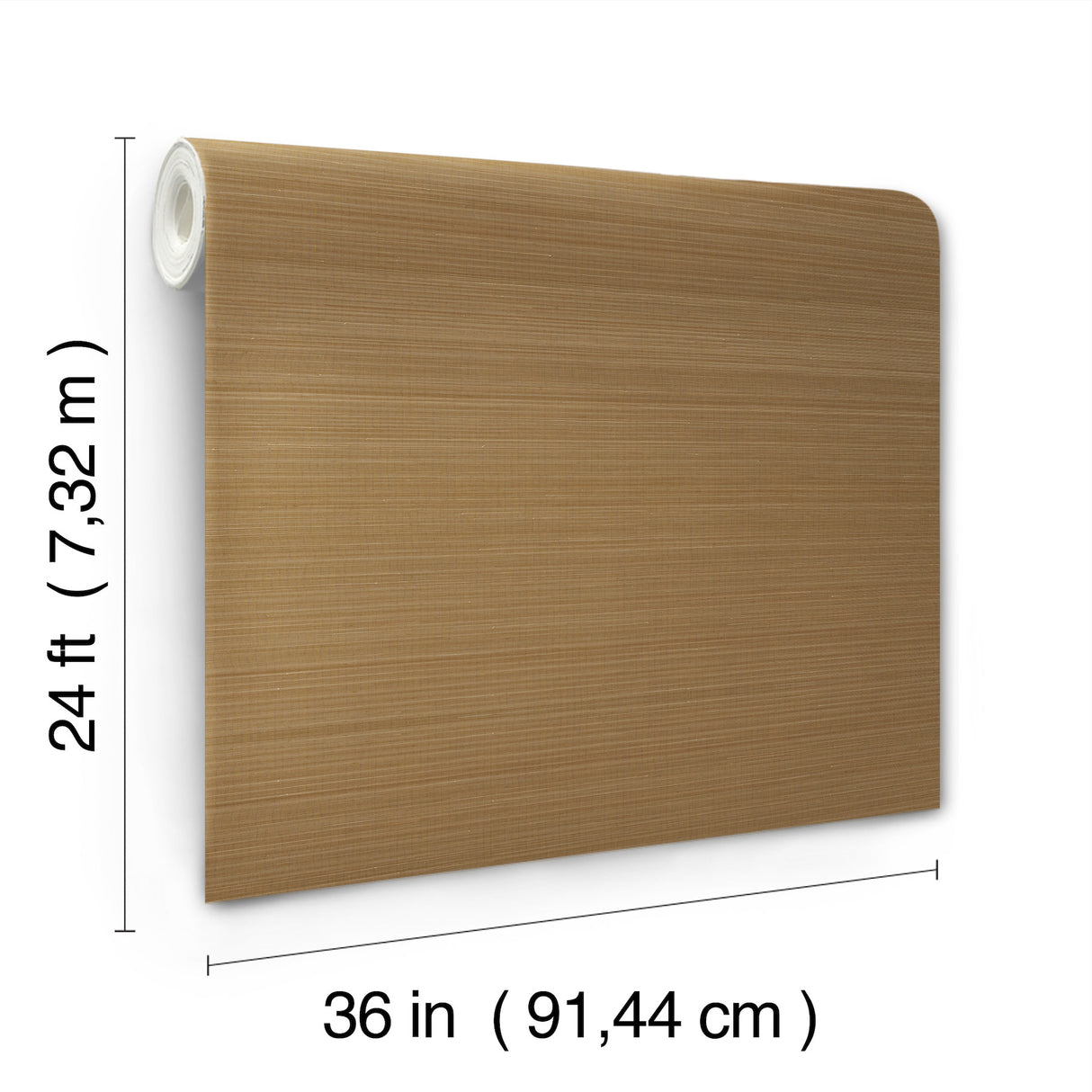 Tailored Abaca Ochre Gold by Ronald Redding Grasscloth Wallpaper – York Designer Series GRL88465