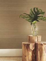 Tailored Abaca Ochre Gold by Ronald Redding Grasscloth Wallpaper – York Designer Series GRL88465