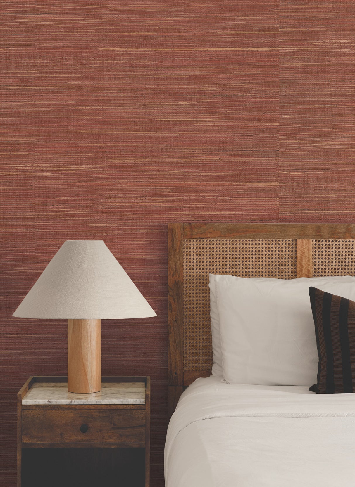 Multicolored Hemp Sunset by Ronald Redding Grasscloth Wallpaper – York Designer Series GRL88471