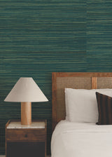 Multicolored Hemp Lakeside by Ronald Redding Hemp Grasscloth Wallpaper – York Designer Series GRL88472