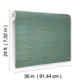 Multicolored Hemp Aqua by Ronald Redding Grasscloth Wallpaper – York Designer Series GRL88487