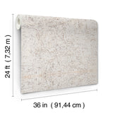 Caldera Cork White Pearl by Ronald Redding Cork Wallpaper – York Designer Series GRL89190
