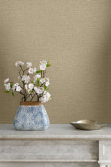 Nomi Desert by Linen & Silk Textures Faux Linen Texture Wallpaper – Seabrook Designs GT30011