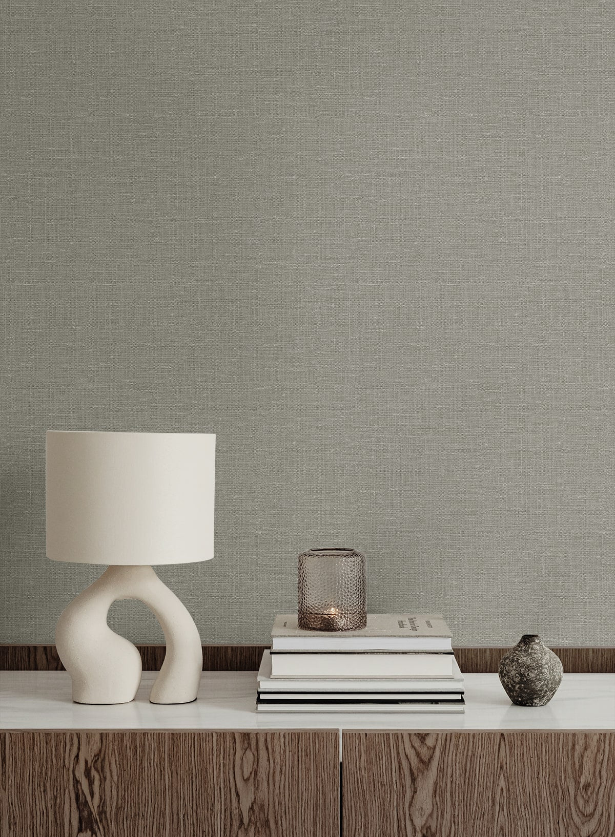 Nomi Natural by Linen & Silk Textures Faux Linen Texture Wallpaper – Seabrook Designs GT30028