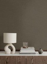 Nomi Shale by Linen & Silk Textures Faux Linen Texture Vinyl Wallpaper – Seabrook Designs GT30032