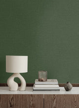 Nomi Olive by Linen & Silk Textures Faux Linen Texture Vinyl Wallpaper – Seabrook Designs GT30034
