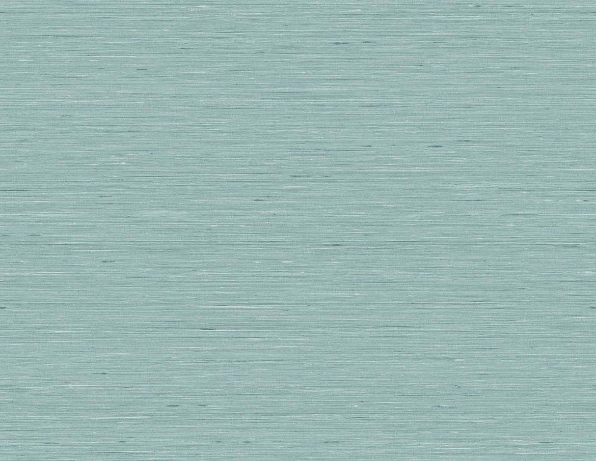 Teal faux silk texture wallpaper pattern sample (Bangkok by Seabrook Designs, GT30118)