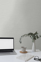 Libeco Iceberg by Seabrook Designs Faux Linen Vinyl Wallpaper – Seabrook Designs GT30203