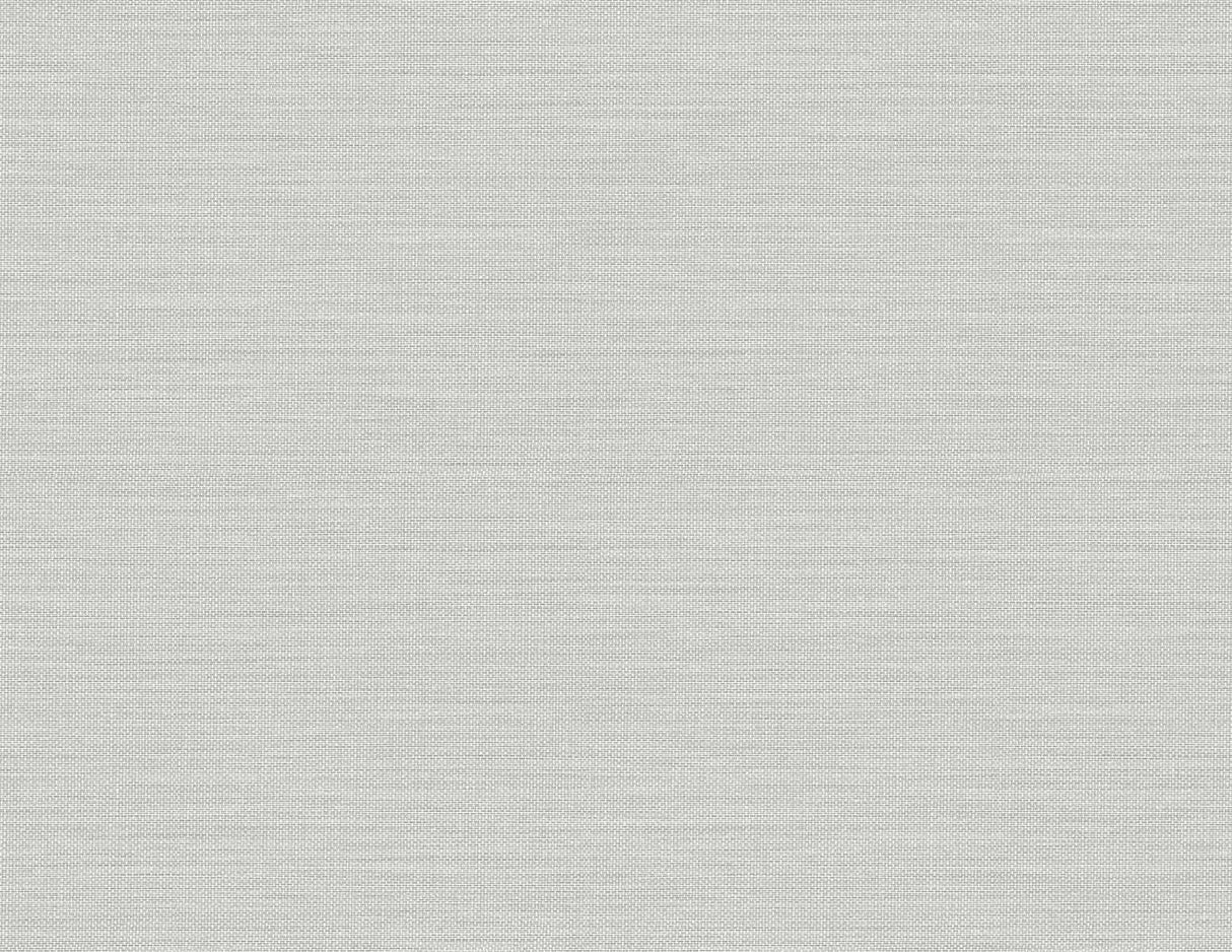 Libeco Iceberg faux linen texture wallpaper in a soft gray matte finish