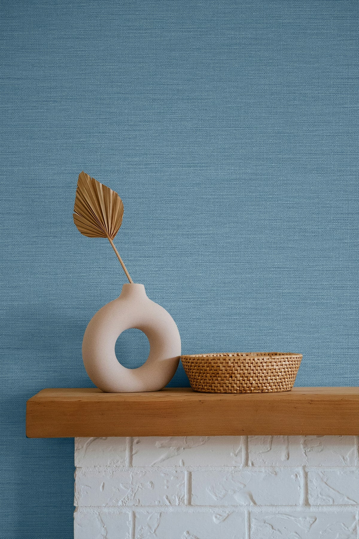 Libeco Slate Blue by Seabrook Designs Faux Linen Textured Vinyl Wallpaper – Seabrook Designs GT30207