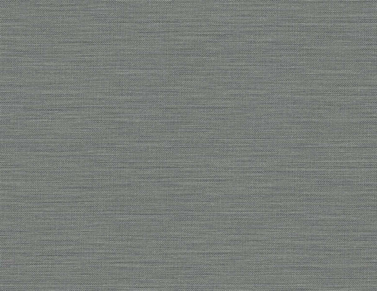 Charcoal faux linen texture vinyl wallpaper with a matte finish