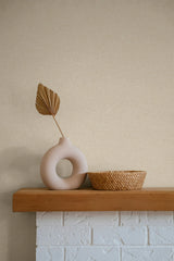 Normandy Clay by Linen & Silk Textures Faux Linen Vinyl Wallpaper – Seabrook Designs GT30320