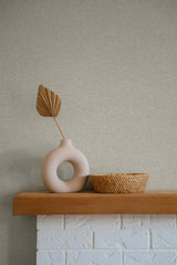 Normandy Smoky Beige by Linen & Silk Textures Faux Linen Texture Vinyl Wallpaper – Seabrook Designs GT30321