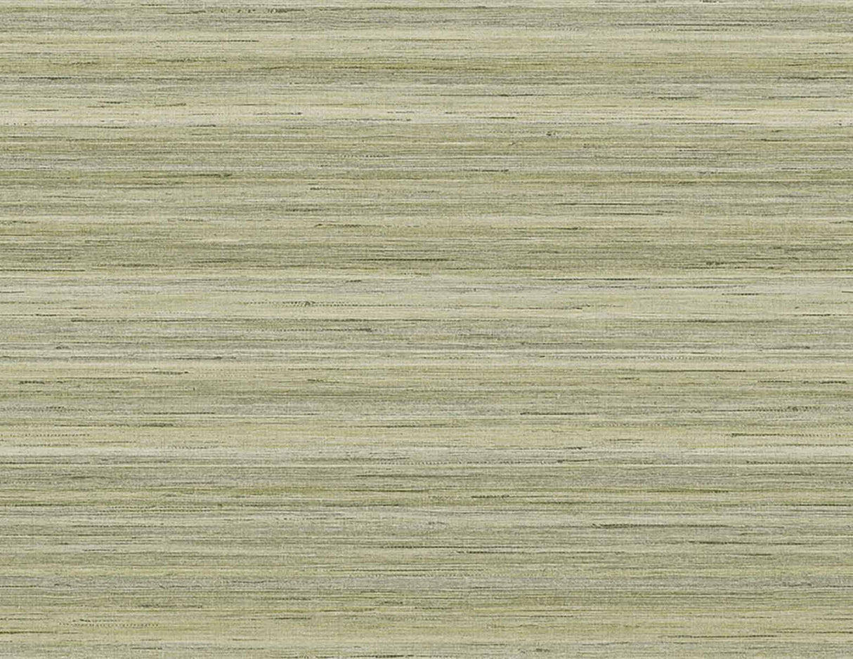 Meiya wallpaper in Seagrass colorway with horizontal stria texture