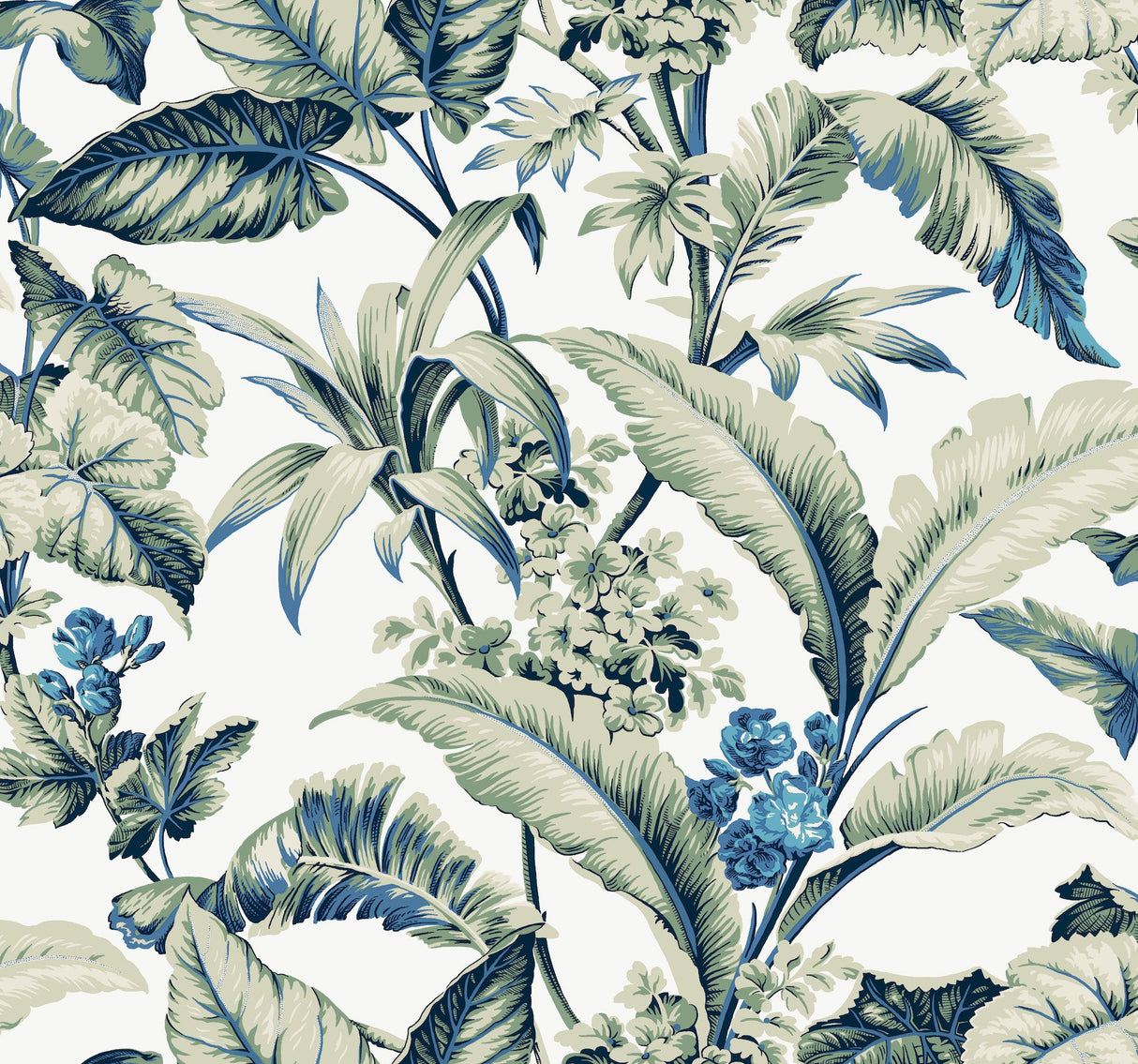 Mystic Isle Multicolor Wallpaper with Tropical Eclectic Pattern - York GT4502