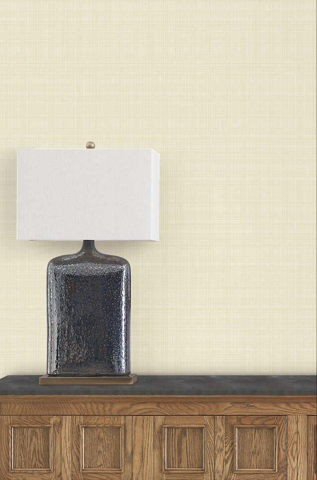 Bordeaux Ivory Wallpaper with Woven Texture Weaves Pattern - York GT4508