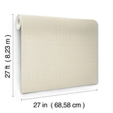Bordeaux Beige Wallpaper with Raised Ink Weave Texture - Ronald Redding GT4509