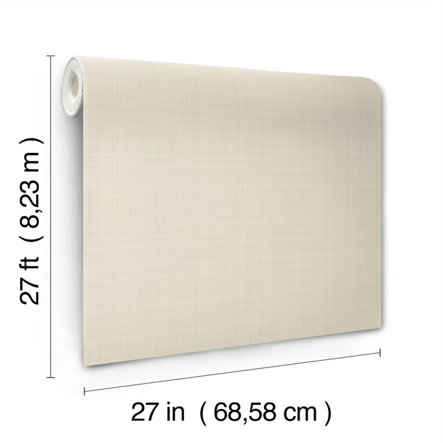 Bordeaux Beige Wallpaper with Raised Ink Weave Texture - Ronald Redding GT4509