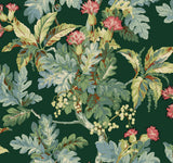 Briarwood Green Botanical Vintage Wallpaper - York GT4525