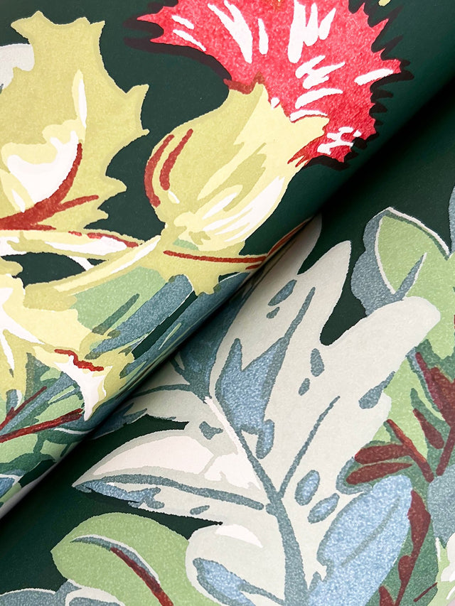 Briarwood Green Botanical Vintage Wallpaper - York GT4525