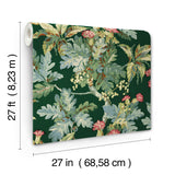 Briarwood Green Botanical Vintage Wallpaper - York GT4525