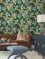 Briarwood Green Botanical Vintage Wallpaper - York GT4525