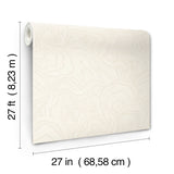 Geodes White Wallpaper with Metallic Raised Ink Bohemian Eclectic Pattern - York GT4529